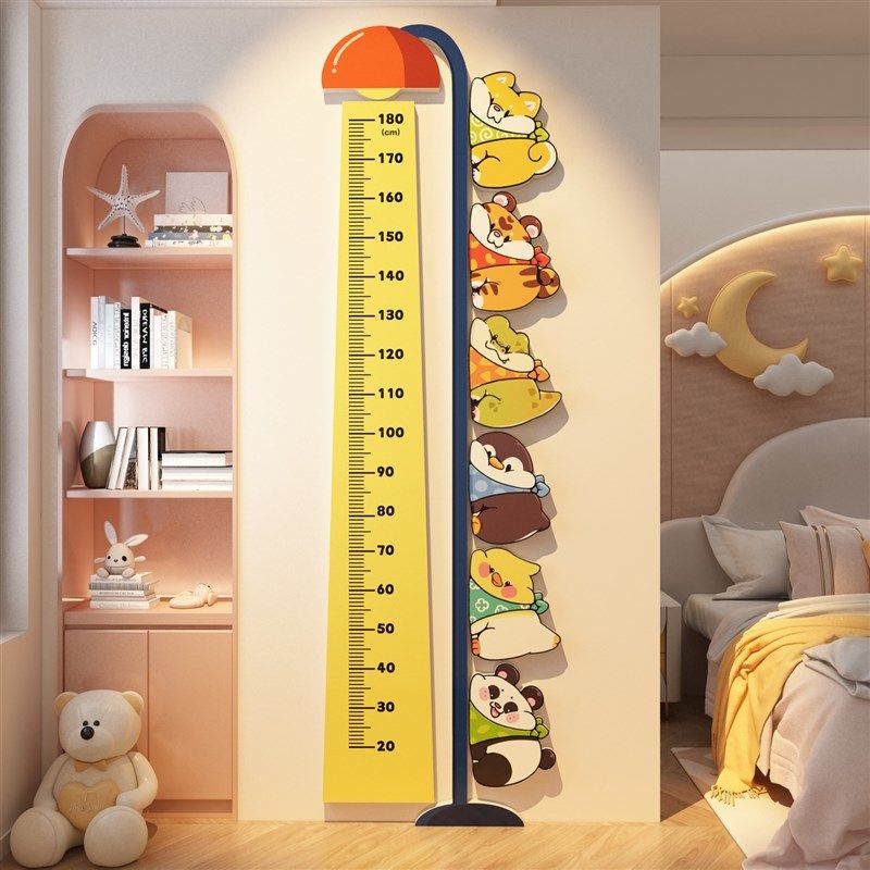 速发儿童身高墙贴立体宝测宝量墙身高可移除贴纸贴画尺贴测量仪