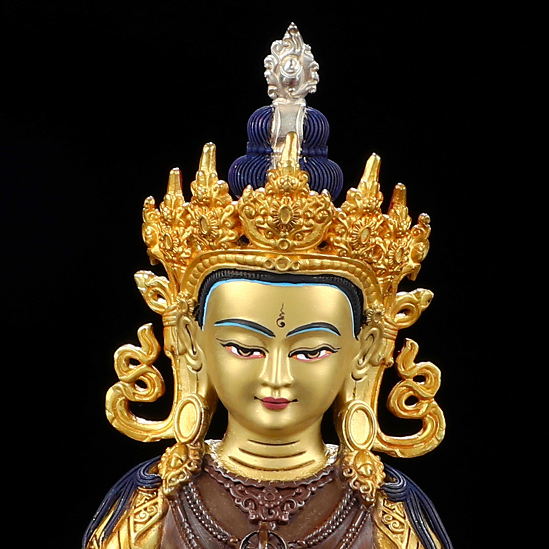 速发纯铜鎏金鎏银密宗金刚萨埵佛像居家摆件金刚手普贤菩萨佛像10