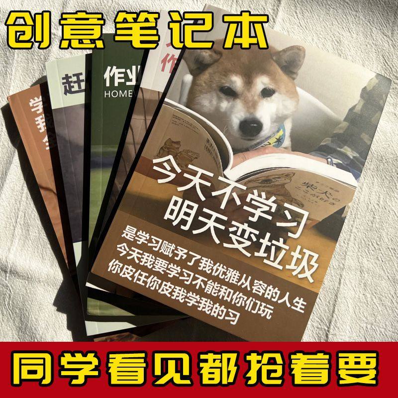 速发肯音 2024年新款2k记怪学生练习搞作业本恶搞沙雕本事本便宜