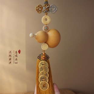 速发室对门葫芦挂饰大厕客厅卧门门所黄铜五钱福字平安流苏挂饰