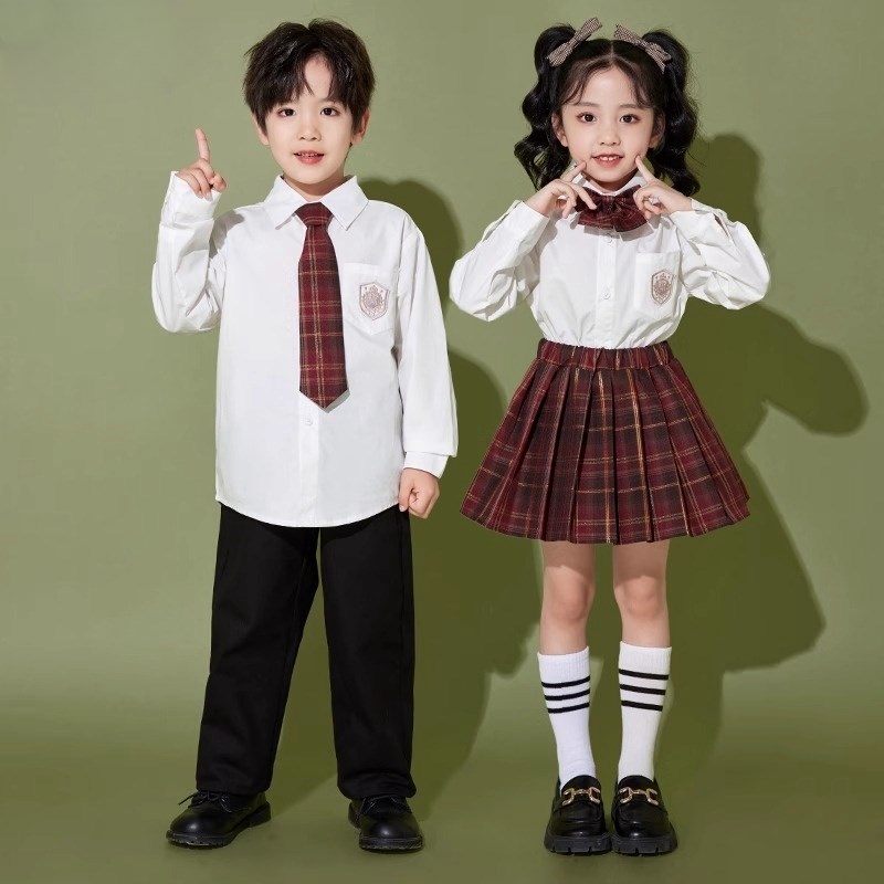 速发元旦儿童啦啦队演出服中小学生运动会服装大合唱朗诵表演套装