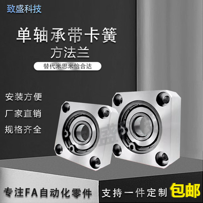 轴承座组件带扣环方法兰 单轴承固定座带座轴承BASA6900ZZ BFF33
