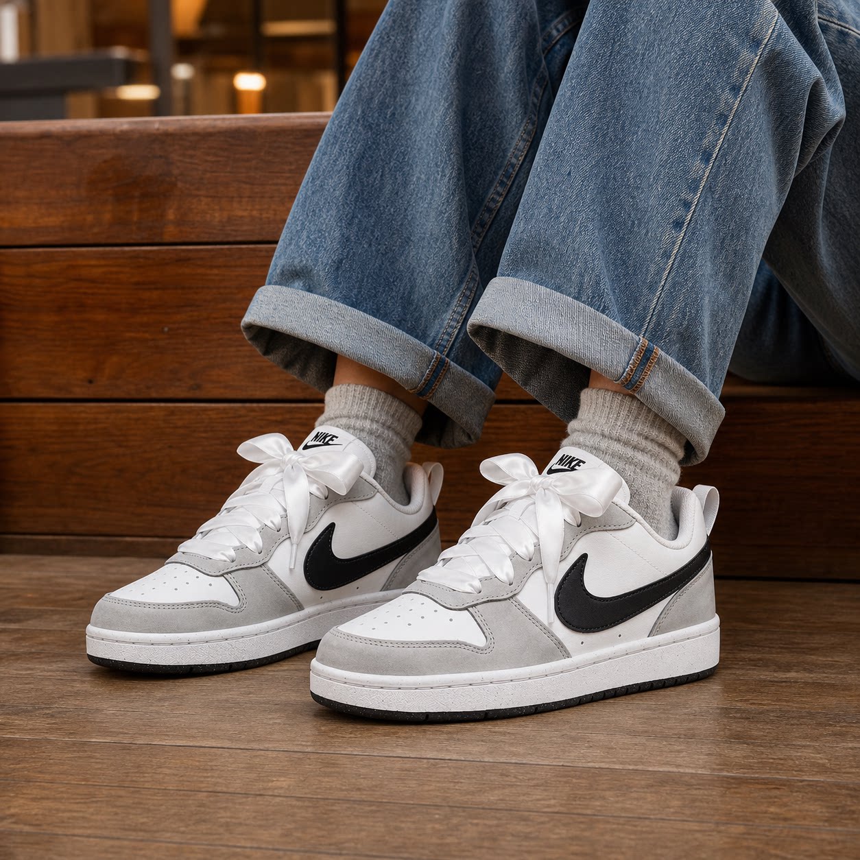 NikeCourtBorough小空军板鞋