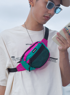 Mackar手机包迷你小包包多功能轻便腰包男运动布艺斜挎手机袋女生
