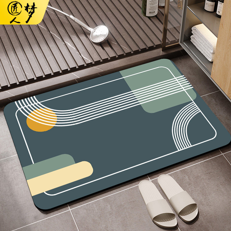 硅藻泥软垫浴室吸水垫卫生间门口防滑垫洗手台地垫厕所速干脚垫子,居家布艺,家用脚垫,淘宝优惠券,粉丝福利购,淘宝优惠卷