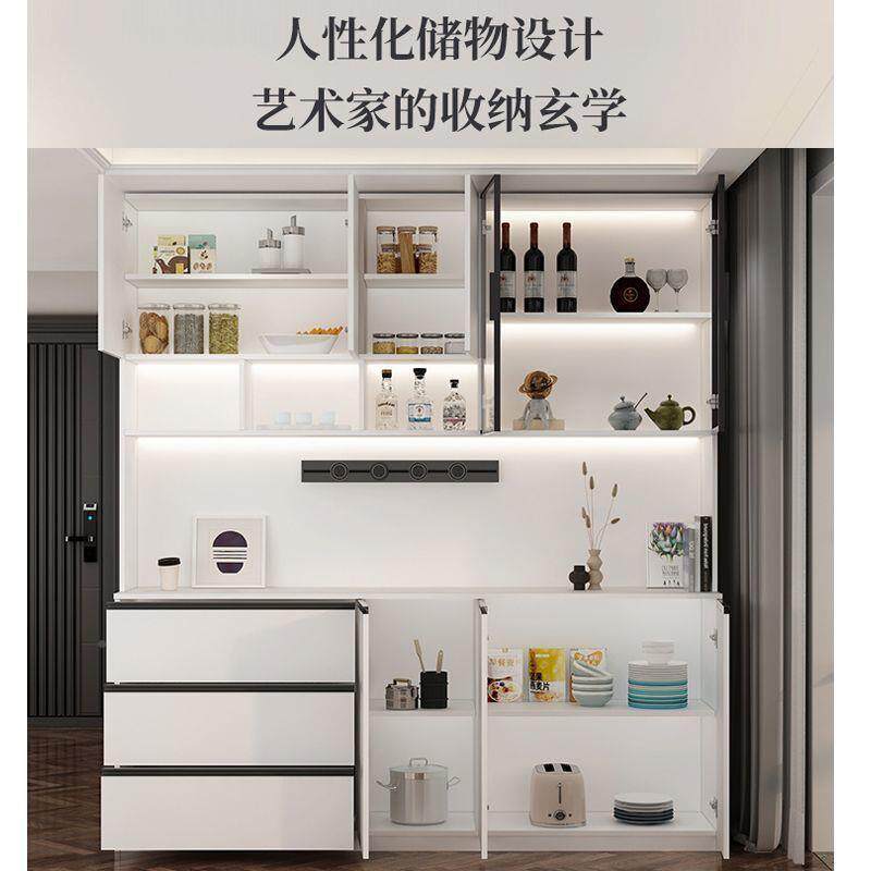 见详情餐边柜厨房客餐厅柜一靠墙柜高现体代简约小户厅型储物柜酒