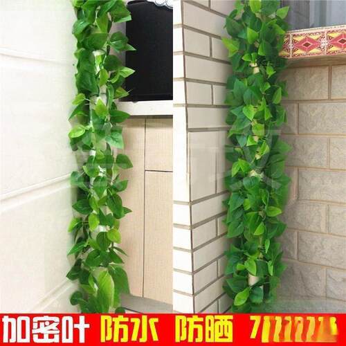 下水道管遮装饰空调水管Day4r2HZ绿植缠绕包塑料假花卫藤蔓遮丑挡
