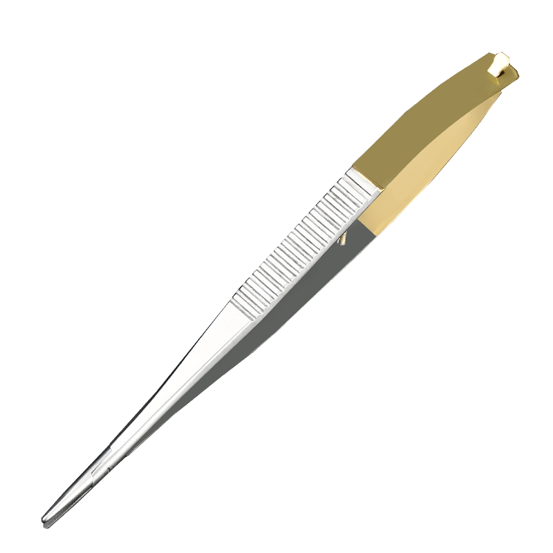 医用显微持针钳带锁扣镶片持针器
