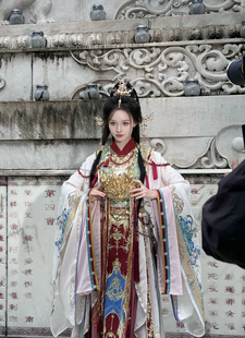 玉锦堂新款汉服女【小神仙】仙气交领大袖衫重工刺绣霞帔春夏套装