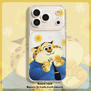 豹警官手机壳苹果17华为vivo疯狂动物城2周边iPhone16promax小米15pro豹子OPPO尼克朱迪14联名13闪电树懒适用
