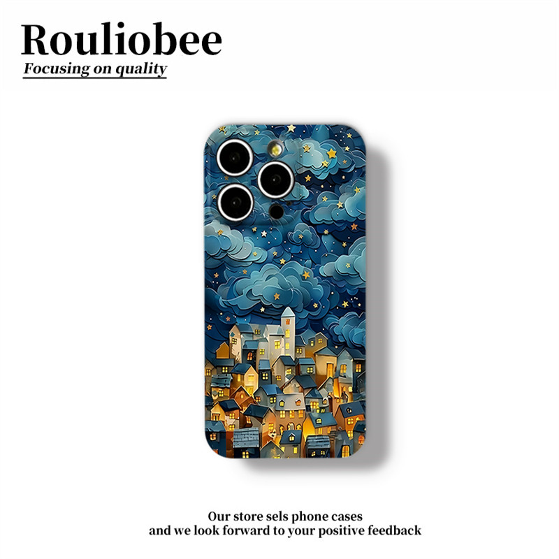 油画梦幻屋子适用苹果16手机壳iPhone15/14PROMAX新款荣耀X70I菲林壳华为NOVA13创意P70男女款S20小米RENO14