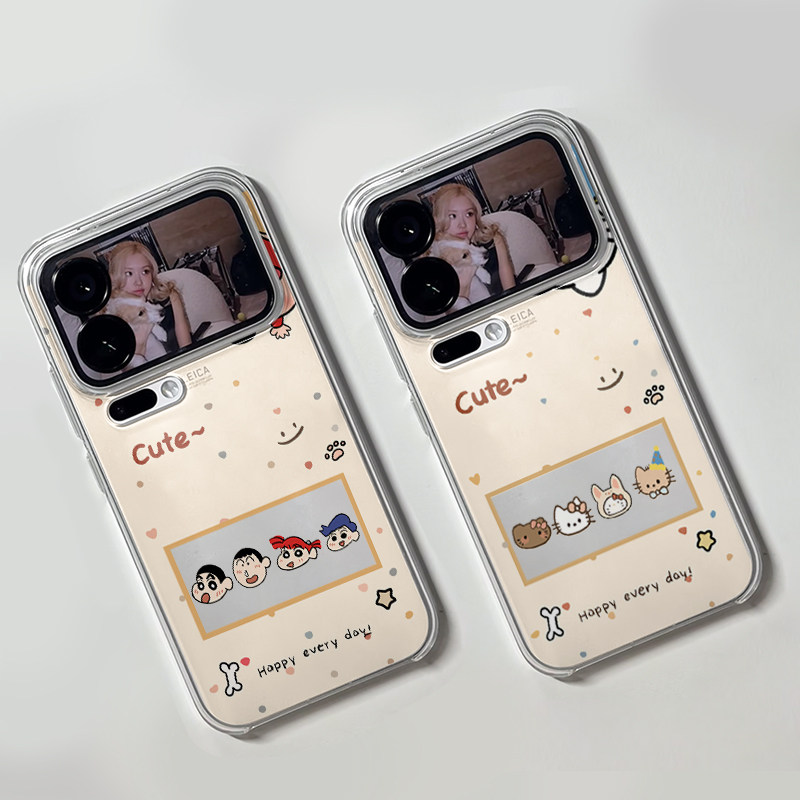 可爱小新KT猫适用iphone17promax手机壳苹果16/15/13新款12华为mate70创意vivos30小米14oppo红米k80荣耀400