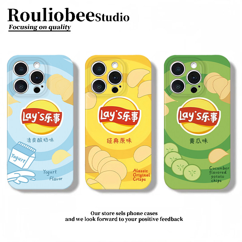 原味黄瓜味薯片适用苹果18promax手机壳iphone17/16新款小米15华为mate80创意Pura90菲林opporeno14潮vivos30