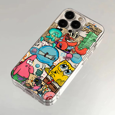 全机型海绵宝宝透明全包防摔软壳