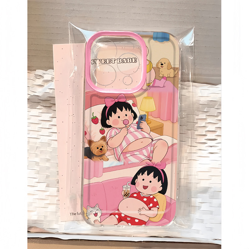 全机型硅胶软壳卡通胖妹版小丸子