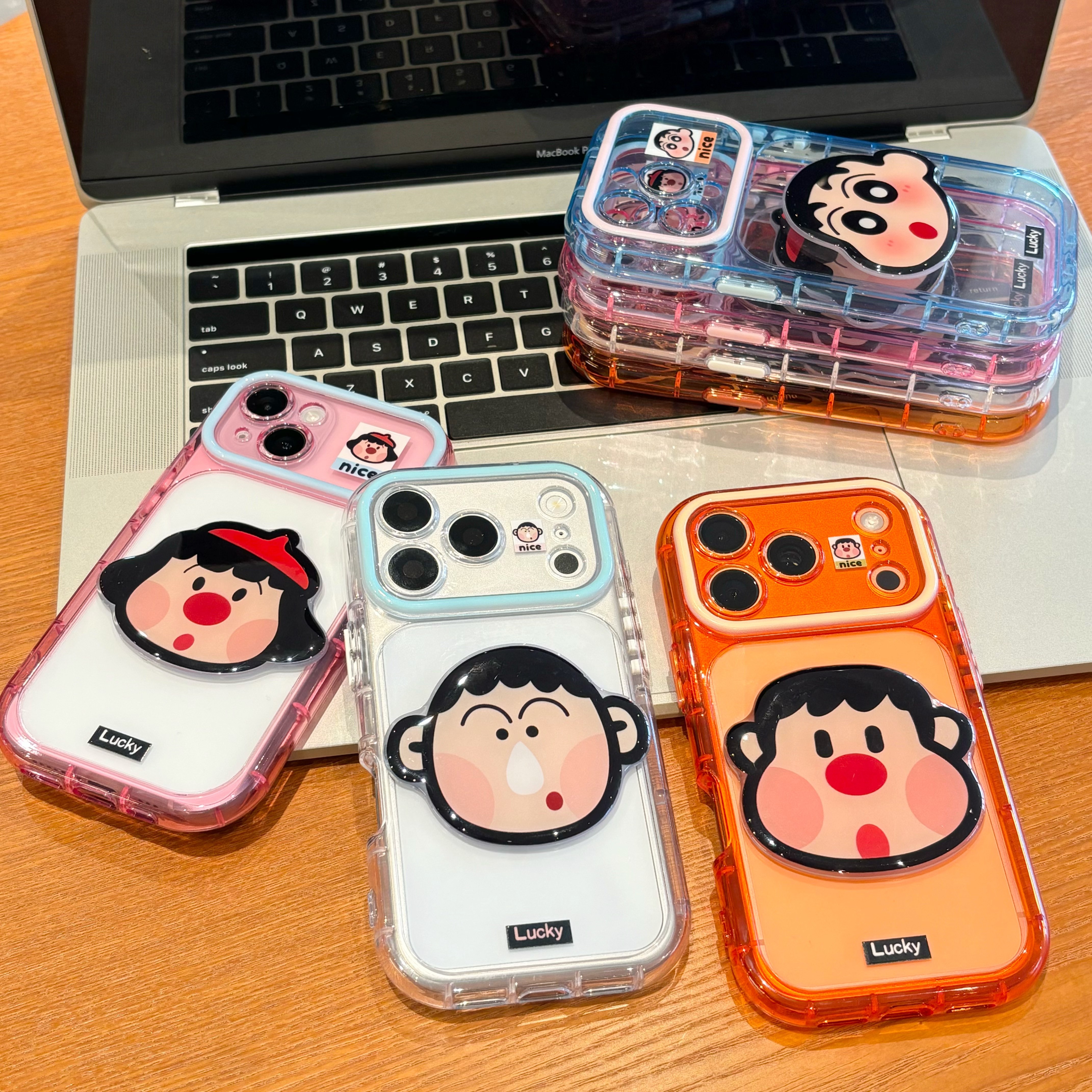 情侣卡通头像适用iPhone17/16手机壳苹果15promax大视窗小米17防摔vivos60简约Reno16高级感华为nova16保护套