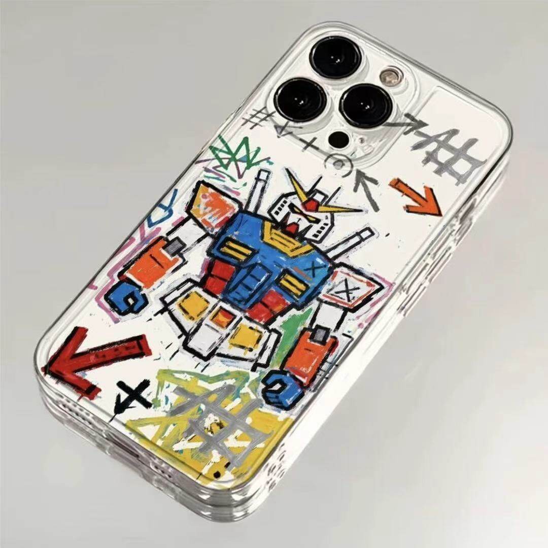 涂鸦手绘高达适用iphone17promax手机壳苹果16/15