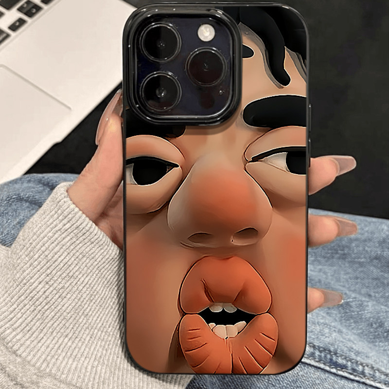 搞怪沙雕手机壳适用苹果16promax丑男iPhone15pro小丑14plus恶搞13mini搞笑12趣味11个性8p稀奇古怪7套xs女xr