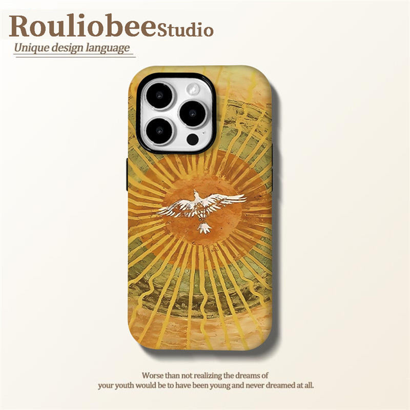 太阳神鸟适用苹果16pro手机壳iphone15promax菲林二合一12潮14p华为mate60pura70荣耀magic7/6套300p50nova13