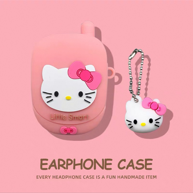 卡通创意大哥大电话kt猫AirPods4蓝牙耳机壳1/2代苹果airpodspro保护套硅胶防摔pro2软壳3代可爱女四五代硅胶