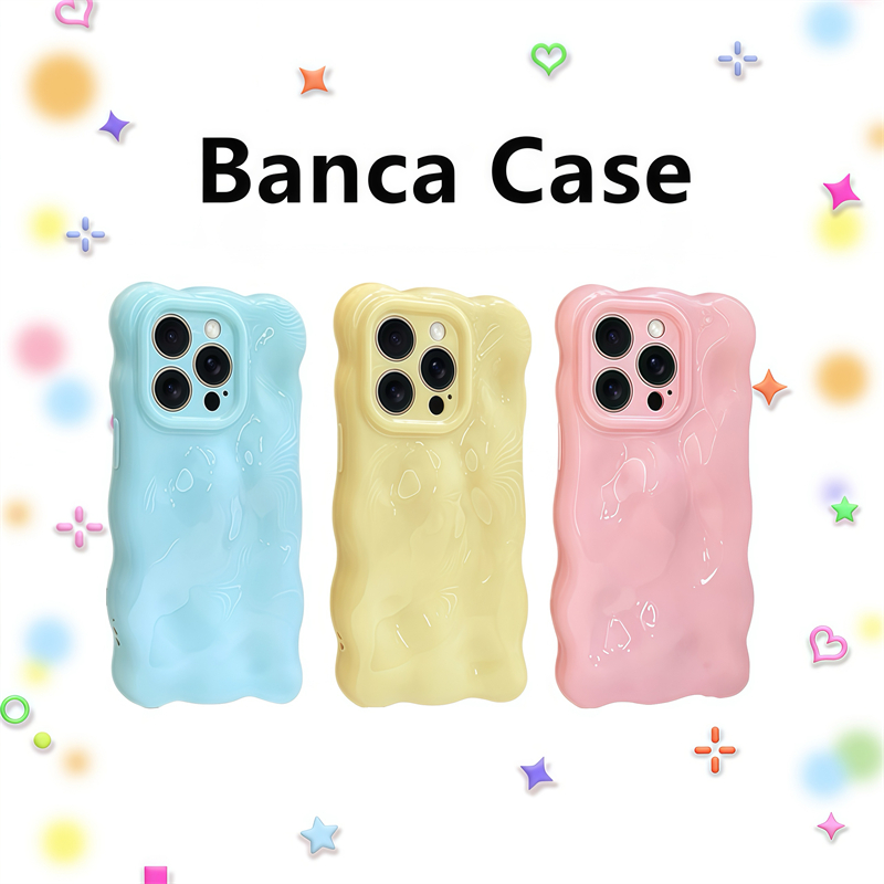 苹果高颜值云朵波浪小众硅胶软壳