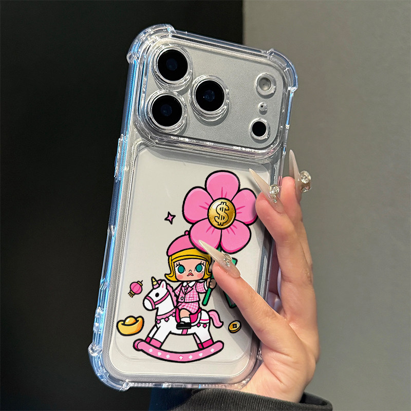 马上有钱茉莉适用iphone17promax手机壳苹果16/15新款13华为mate70气囊防摔vivos30小米14oppo红米K80荣耀400