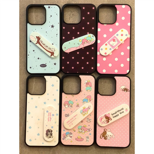 苹果泼墨星星创口贴支架硅胶软壳