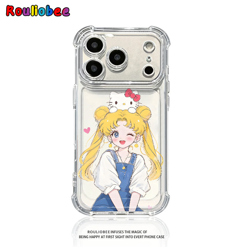 美少女战士猫咪适用iphone18promax手机壳苹果17/16/15新款14创意13华为mate80气囊防摔pura90卡通s60小米17