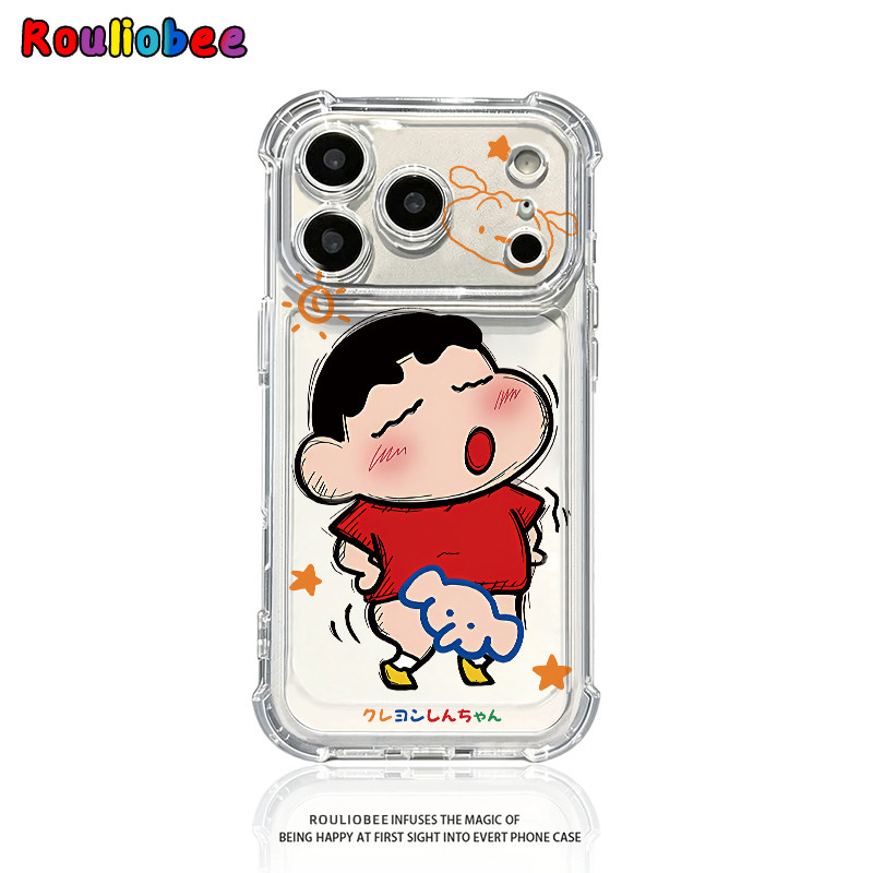 害羞小新大象适用iphone17promax手机壳苹果16/15/14新款13华为mate80气囊壳vivos30小米17oppo红米K90保护套