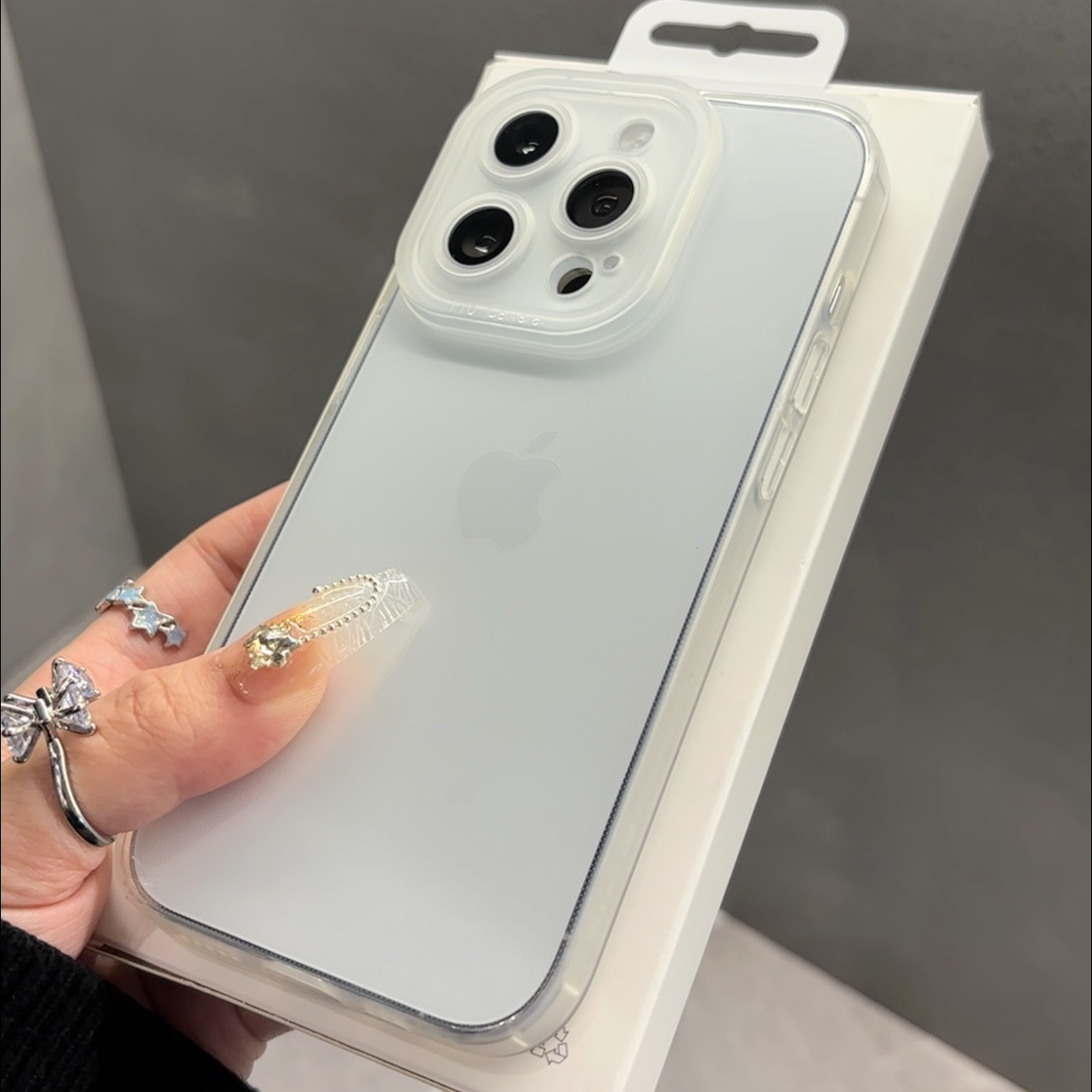 苹果硅胶软壳磨砂透明边框高级感