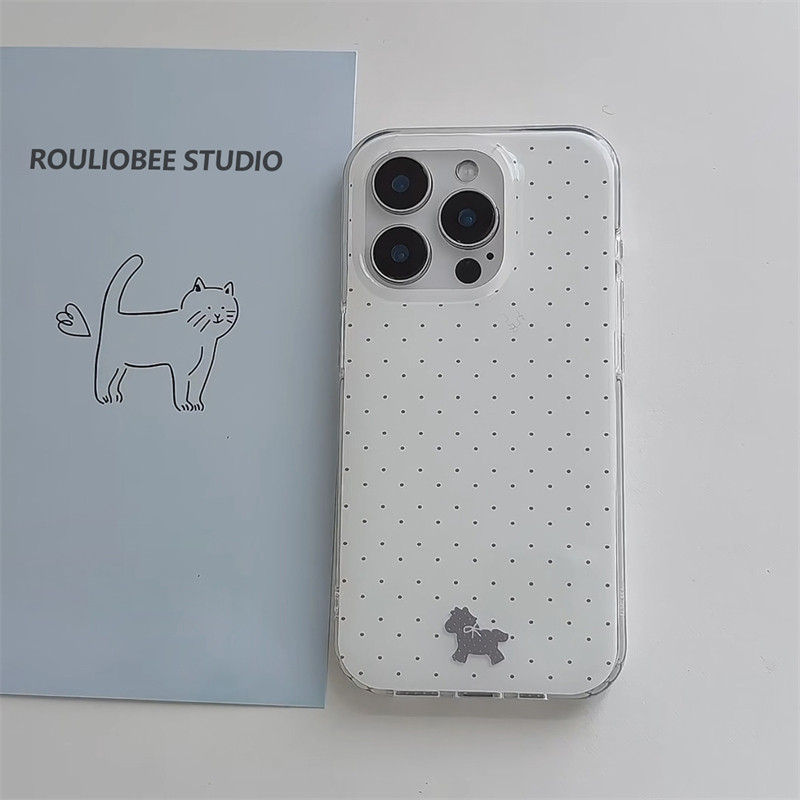 小众ins风可爱波点小马适用苹果17promax手机壳iPhone16新款15双层壳13华为P70荣耀400vivo小米14红米K80oppo