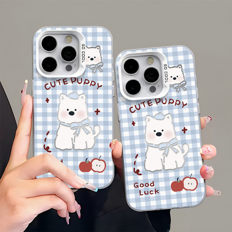 全机型硅胶软壳苹果西高地小狗