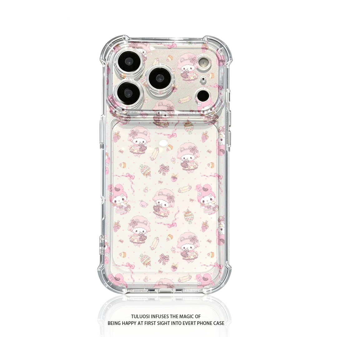 气囊礼物小兔适用iphone17promax手机壳苹果16/15新款13华为mate70透明防摔vivos30小米14oppo红米K80荣耀400