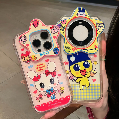 可爱星星镜头拓麻歌子适用苹果17promax手机壳iPhone16新款15/13创意12华为P70荣耀400vivo小米14红米K80oppo