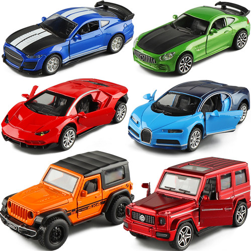 开门声光合金跑车小汽车玩具礼物