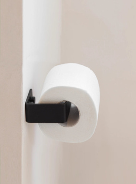 IOA纸巾架黑色北欧ins洗手间卷纸架浴室手纸收纳架厕所卫生纸挂架
