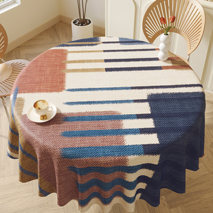 法式复古桌布防水防油防烫免洗爆款网红餐桌布大圆桌茶几布台布