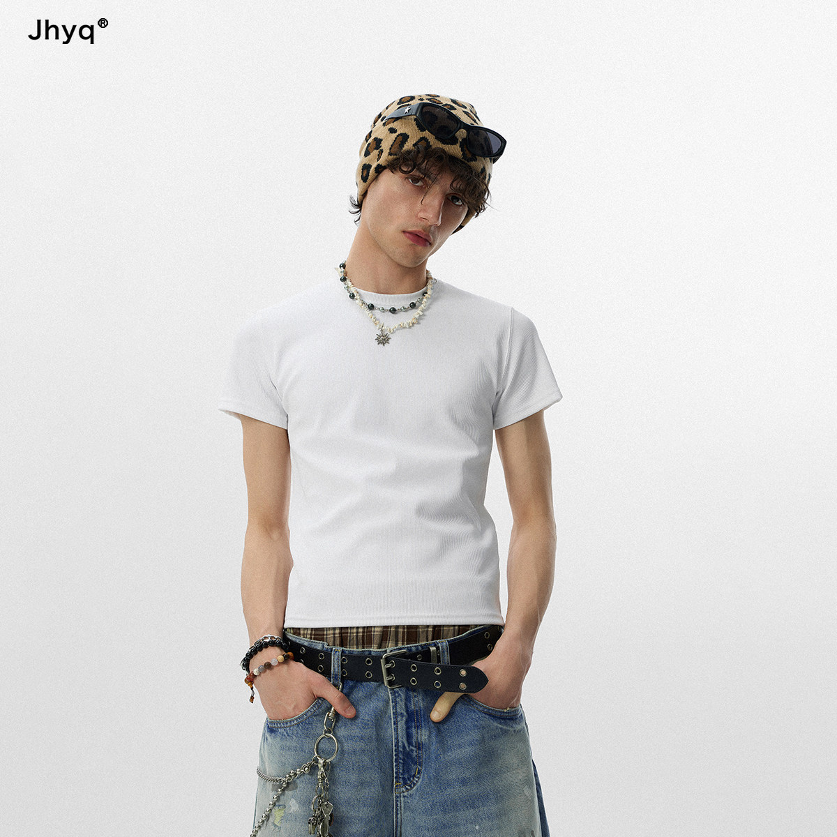 高弹力型男口粮！JHYQ健身正肩短袖T恤男打底杉夏速干休闲塑身衣