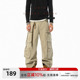 男女春秋潮牌宽松水洗休闲长裤 裤 子 大口袋工装 JHYQ净化眼球美式