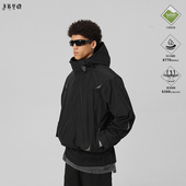 JHYQ户外连帽冲锋夹克衣服男宽松三防面料登山外套 特价 断码