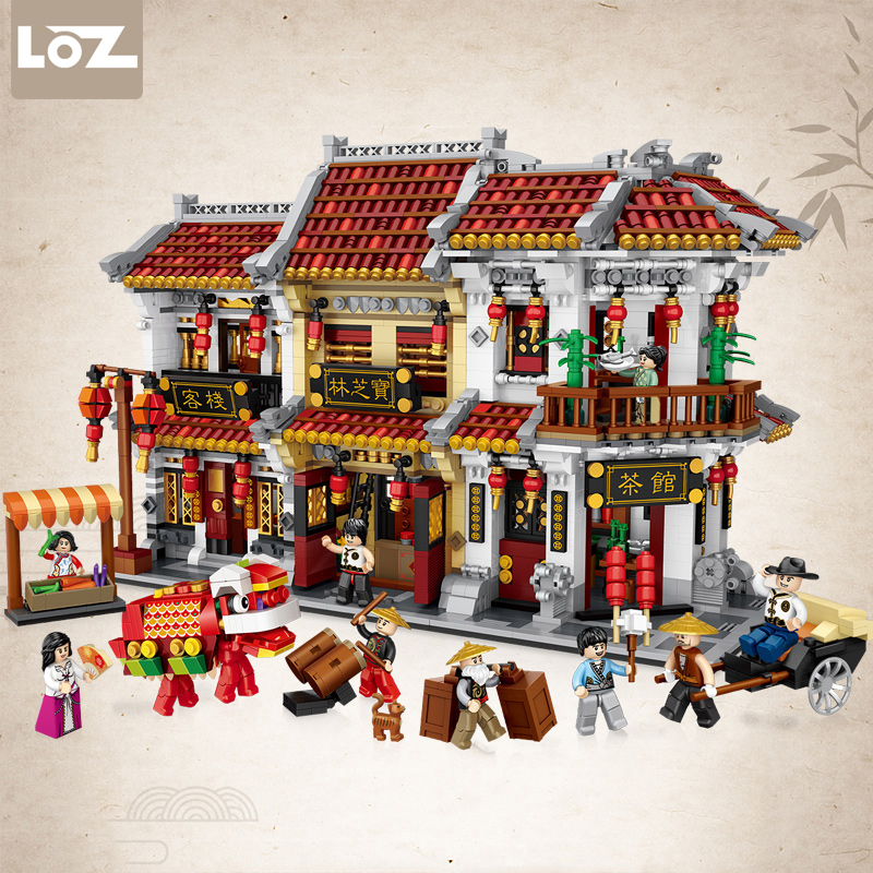 loz小颗粒积木大套中华