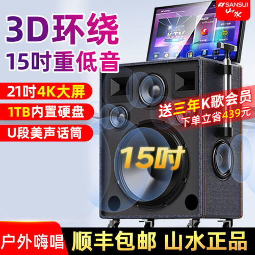 山水户外大功率K歌活动演出音响