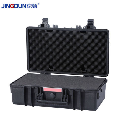 京顿手提箱精密仪器箱防水塑料工具箱设备仪器安全防护箱带海绵内