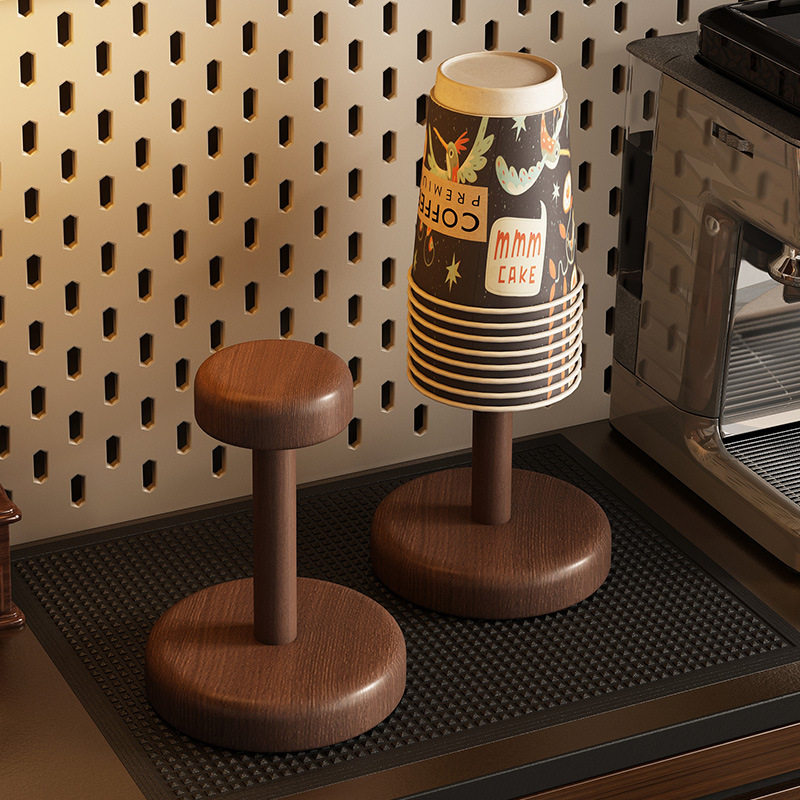 杯架桌面收纳置物架一次性杯子取杯器咖啡茶杯水杯桌上商用纸杯架