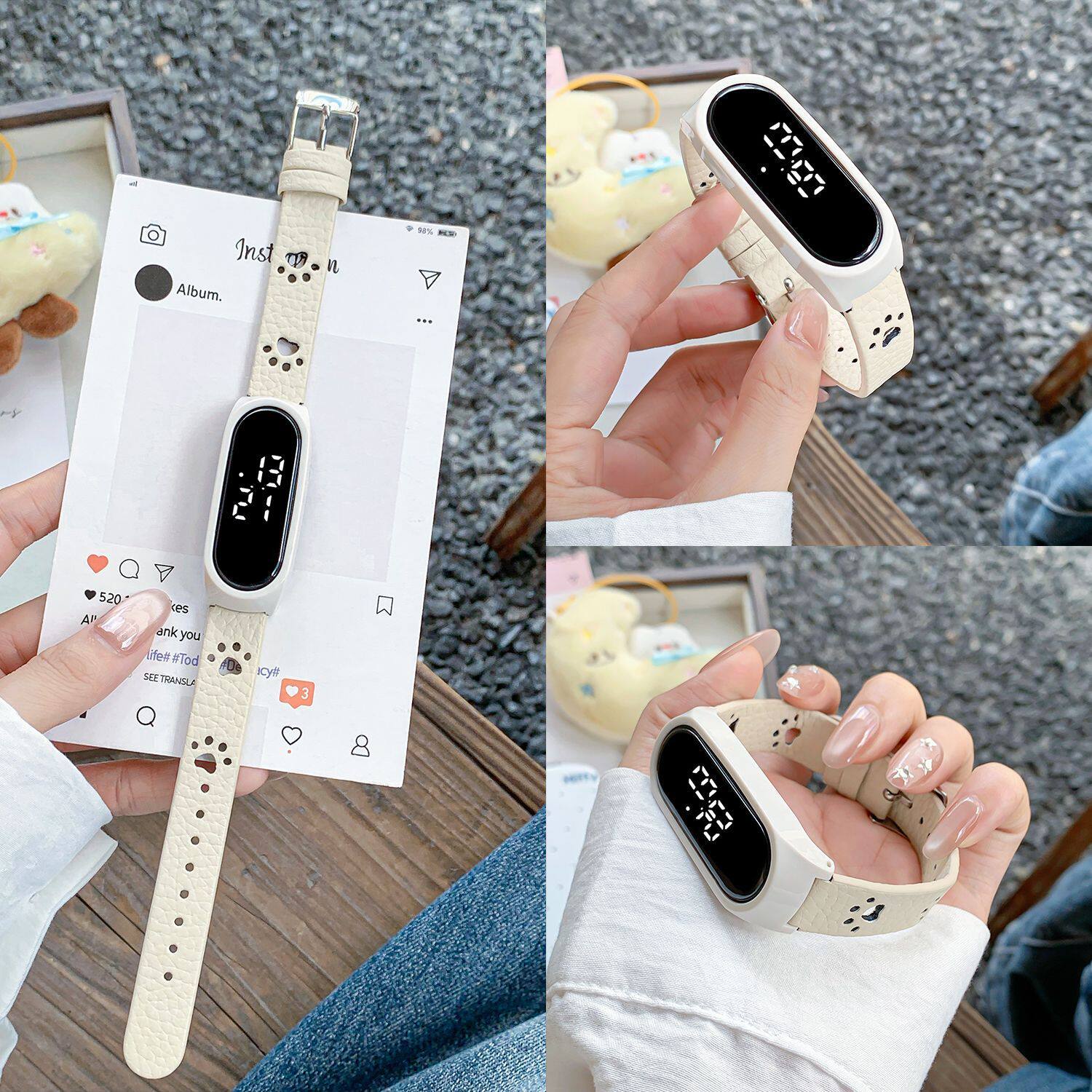 学生手表ins森系小众夜光
