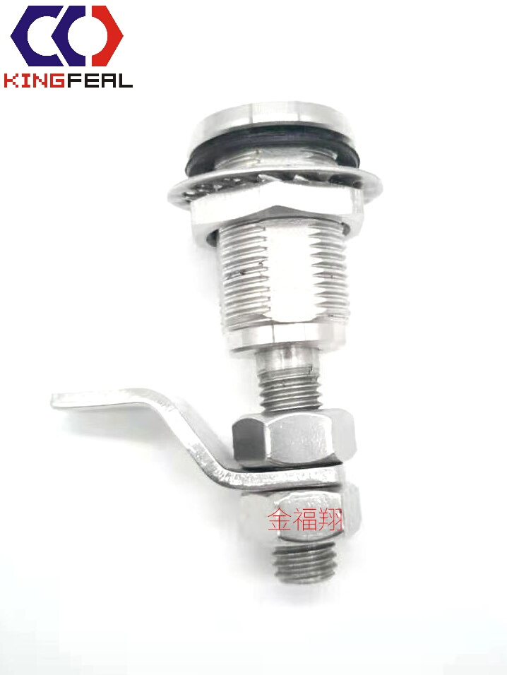 优质304全不锈钢压缩式门锁可调间距外四角伸缩锁KFYS-72-28SS