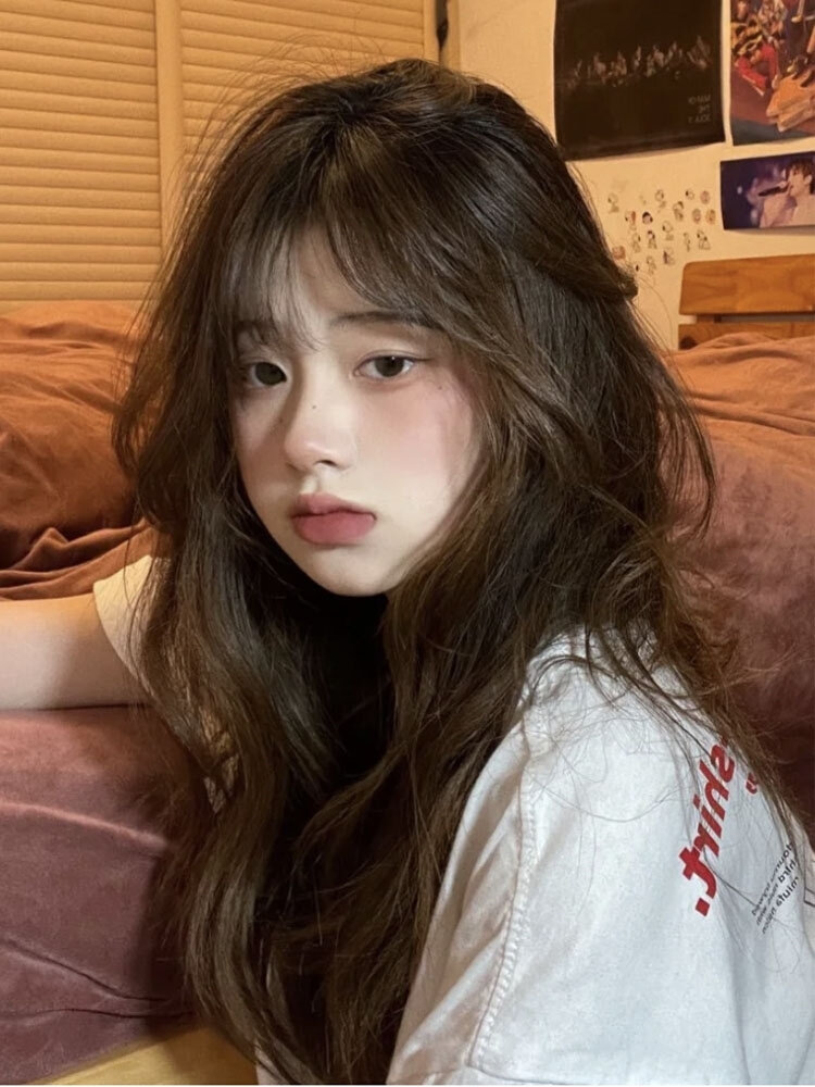 假发真发全真人发女长发大波浪长卷发水波纹卷中长发日常全头套式