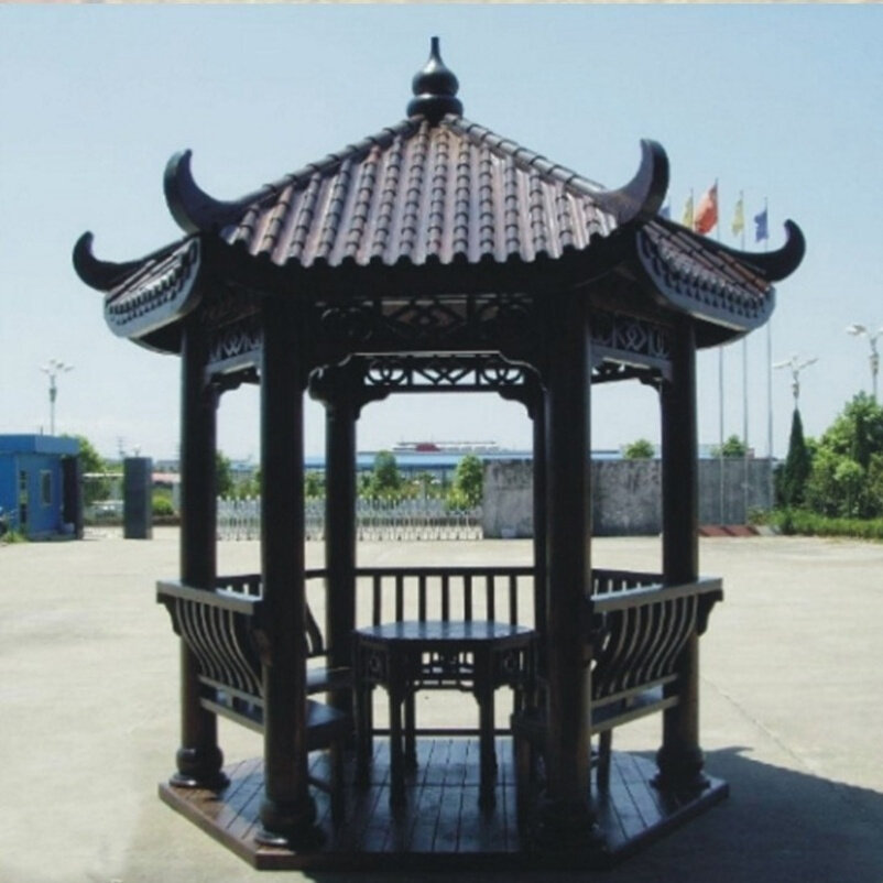 户外凉亭水榭长廊遮雨棚葡萄架古建仿古景观四角阳光房景区庭院