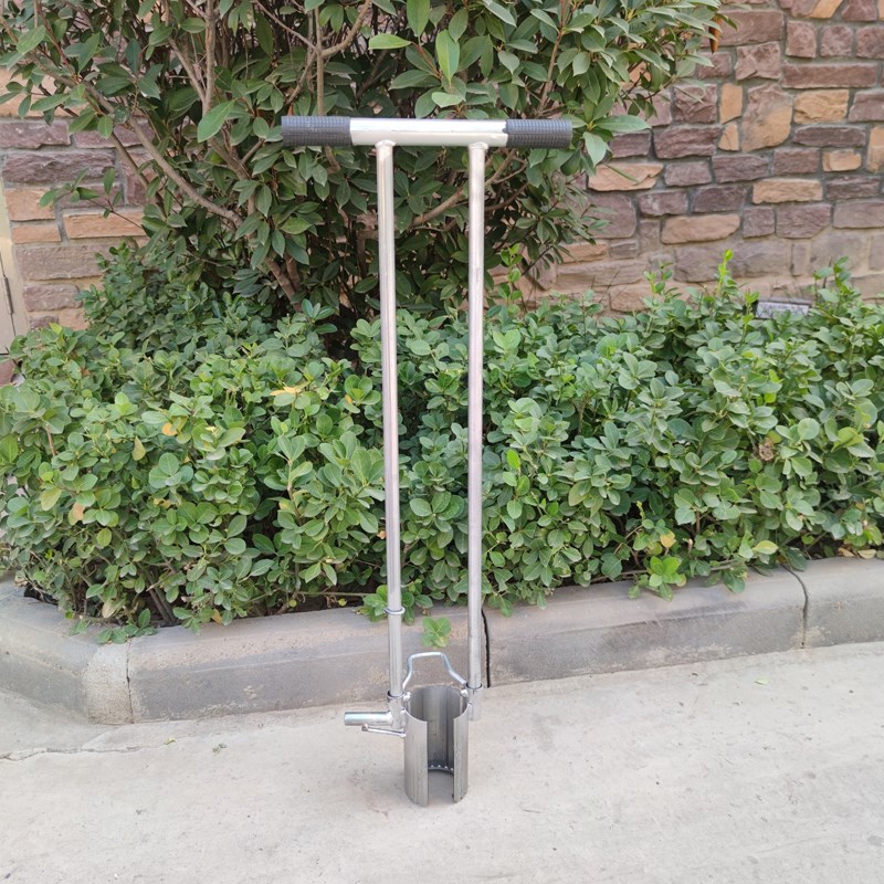 不锈钢移苗器双杆大脚蹬果树移栽加厚多功能大口径起打农用移苗铲