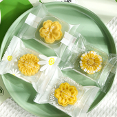 绿豆糕包装 袋月饼糕点雪花酥机封冰皮小袋子30克迷你透明清新花朵